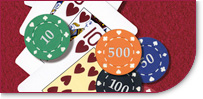 Casino mieten Poker Spielkarten und Jetons
