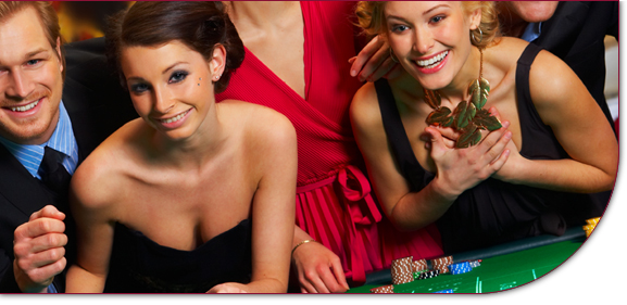 Mobiles Casino mieten - Roulette-Spielergruppe